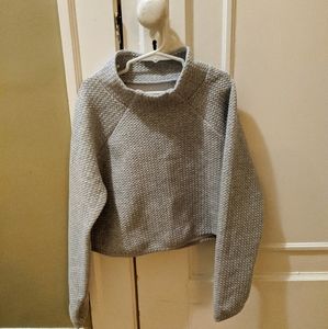 Zella Girl Cropped Mockneck Sweatshirt